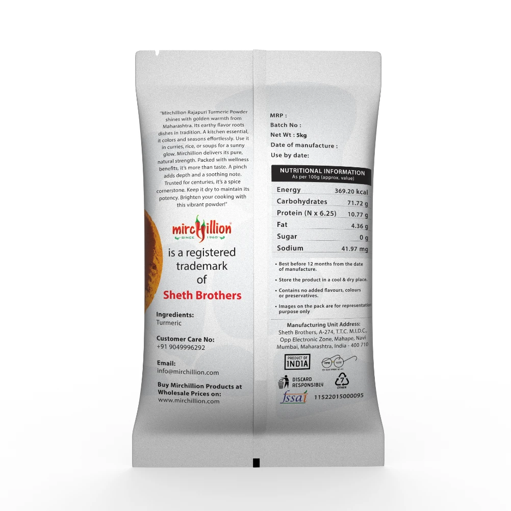 pure turmeric powder 5 kg.382.3